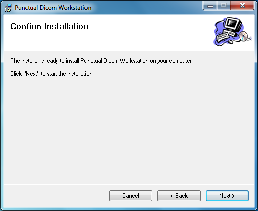 Confirm installation page